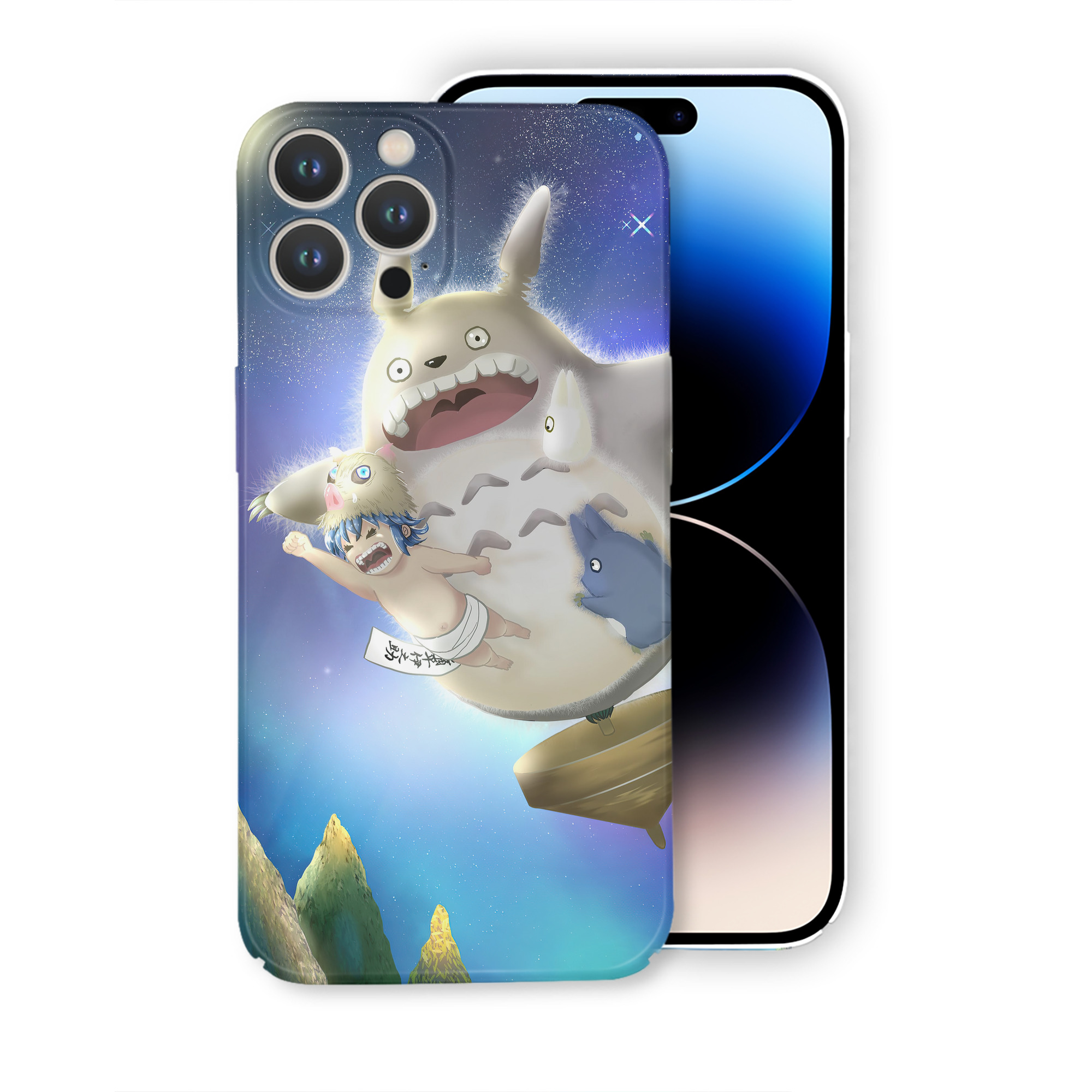 （画像用） となりのトトロ 草壁メイ 草壁サツキ My Neighbor Totoro Satsuki Kusakabe Mei Kusakabe 【iPhone 14シリーズ対応】ハードケース